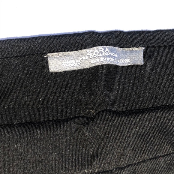 Zara S black mesh midi pencil skirt - Picture 2 of 3